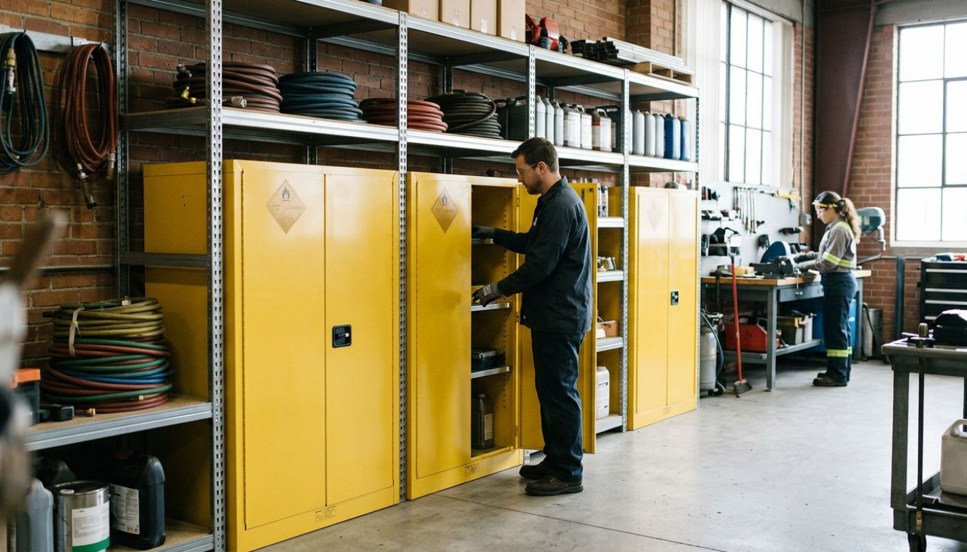 Comment optimiser l'espace avec des armoires de sécurité pour inflammables ?